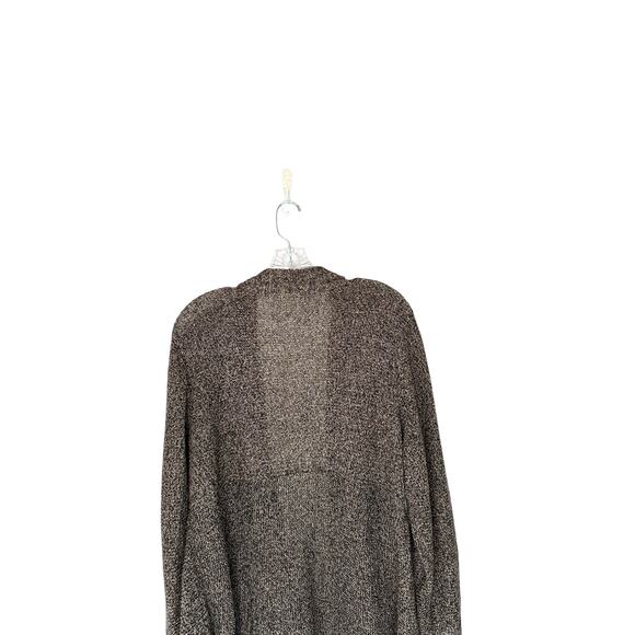 Eileen Fisher Women Plus Brown Open Relaxed Linen Knit Cardigan Size 1X - Picture 7 of 10